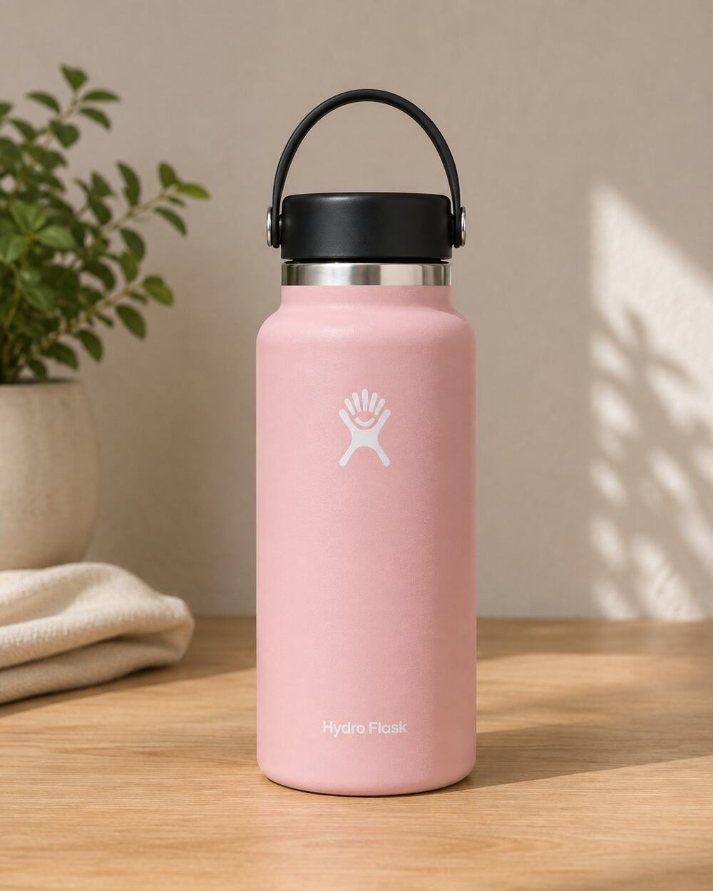 USED Hydro Flask Wide Mouth Water Bottle Trillium 32 oz